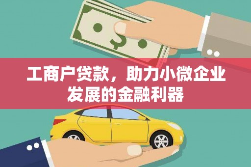 洋山工商户贷款,助力小微企业发展的金融利器 洋山工商户贷款,助力小微企业发展的金融利器