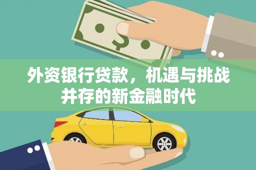 洋山外资银行贷款，机遇与挑战并存的新金融时代