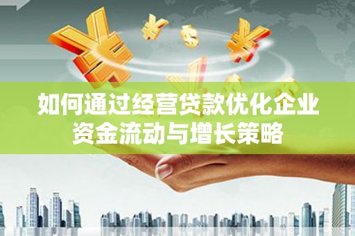 洋山如何通过经营贷款优化企业资金流动与增长策略
