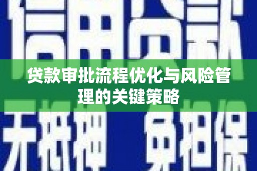 洋山贷款审批流程优化与风险管理的关键策略
