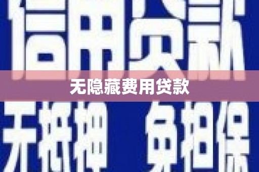 洋山无隐藏费用贷款