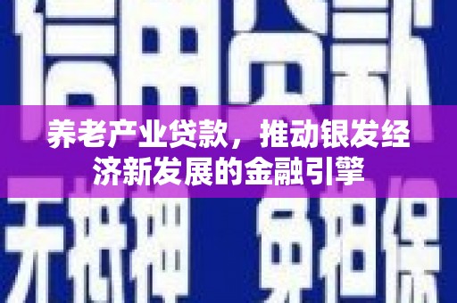 洋山养老产业贷款，推动银发经济新发展的金融引擎