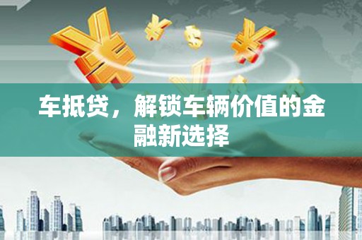 洋山车抵贷，解锁车辆价值的金融新选择