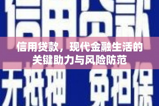 洋山信用贷款，现代金融生活的关键助力与风险防范