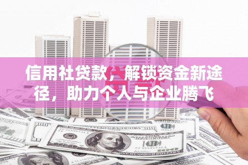 洋山信用社贷款，解锁资金新途径，助力个人与企业腾飞