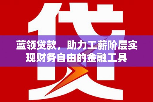 洋山蓝领贷款，助力工薪阶层实现财务自由的金融工具